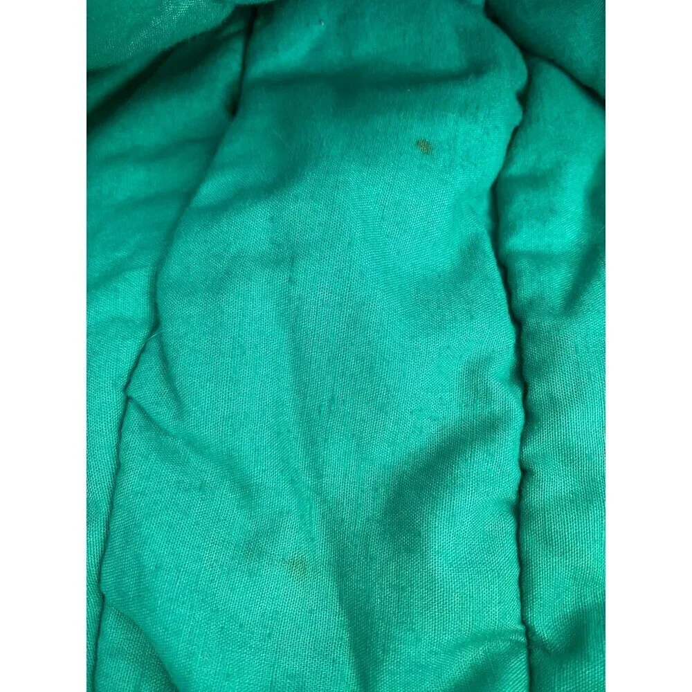 Vintage Benetton Black Hooded Winter Jacket Size 44 Made in Italy